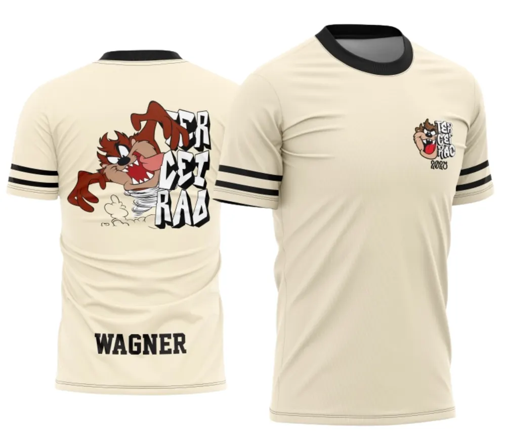 Arte Exclusiva Camisa Terceirão Taz Mania 2026 Modelo 02