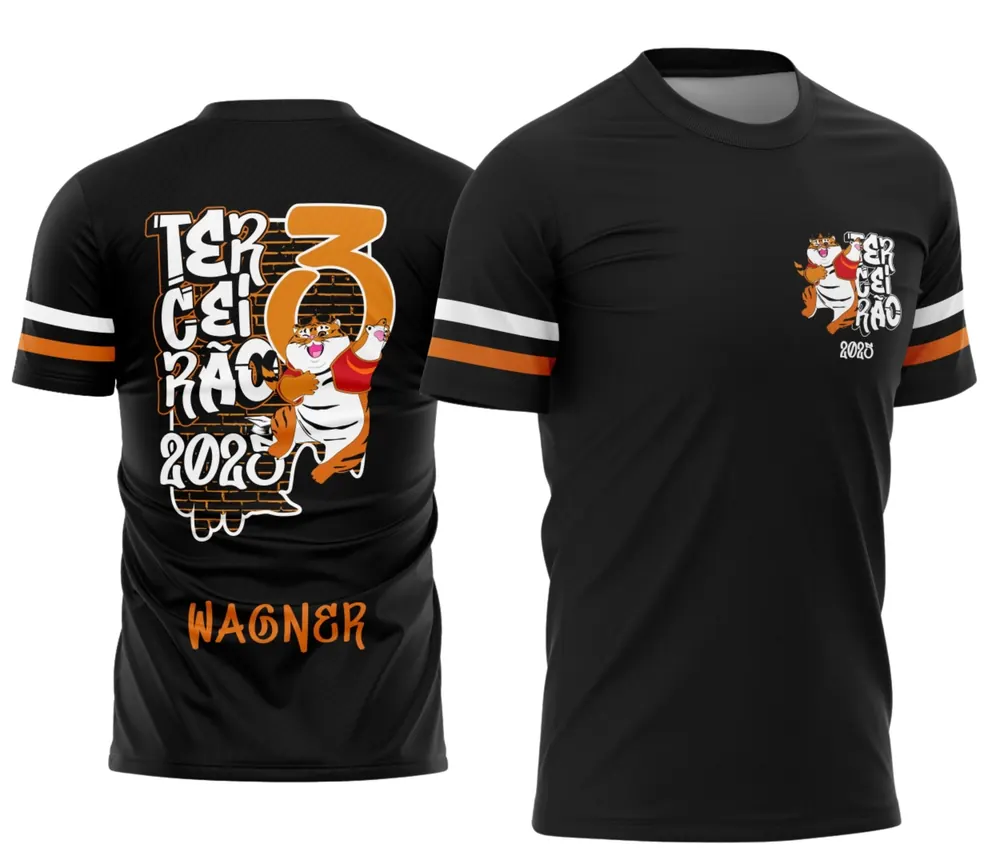 Arte Camisa Tigrinho do Terceirão