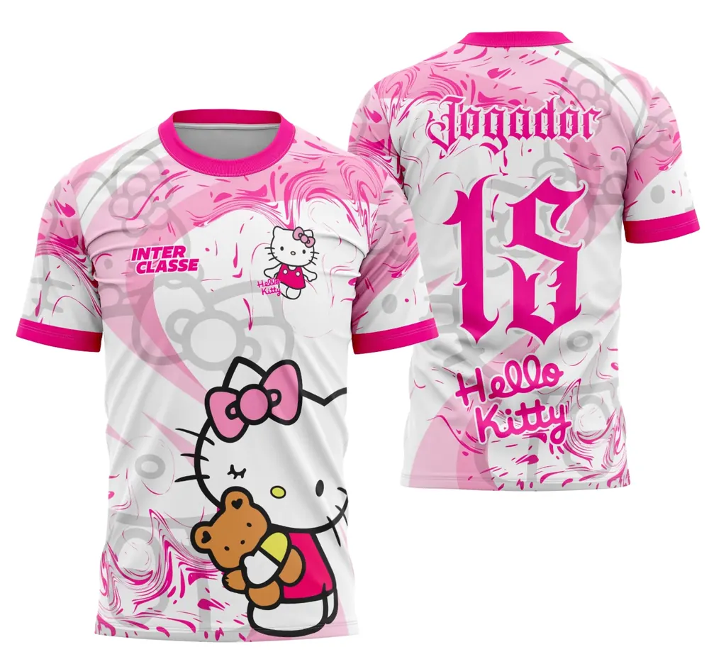 Camisa de Interclasse Hello Kitty Rosa