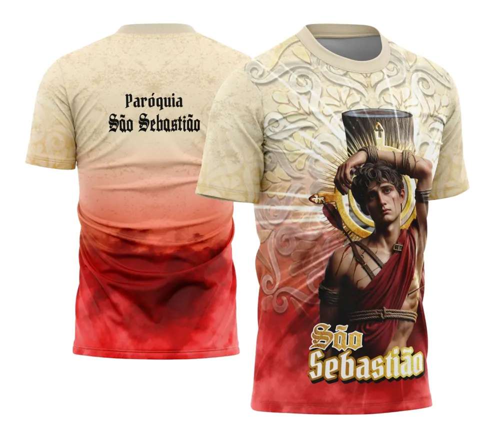 Arte Camisa São Sebastião 2026