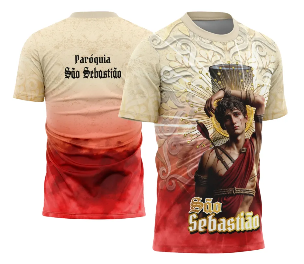 Arte Exclusiva São Sebastião 2026 para Camisa