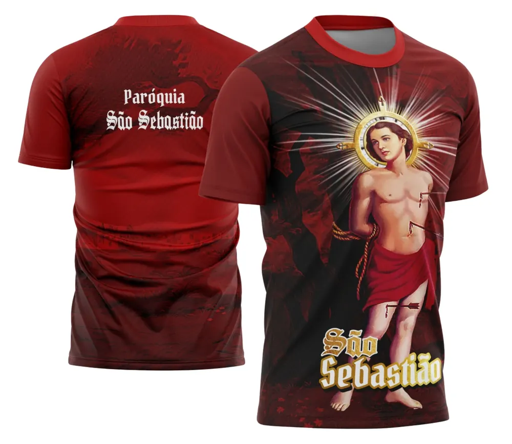 Arte Camisa São Sebastião Celebrativa 2026