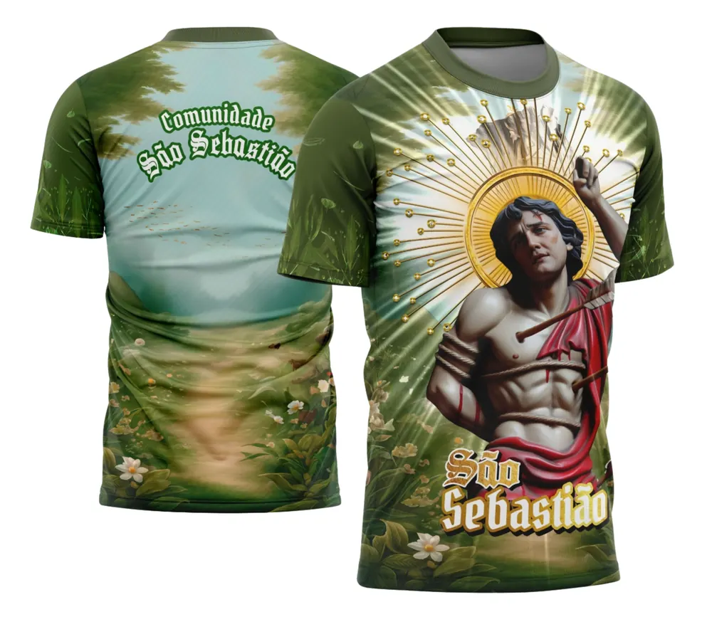 Arte para Camisa de São Sebastião 2026