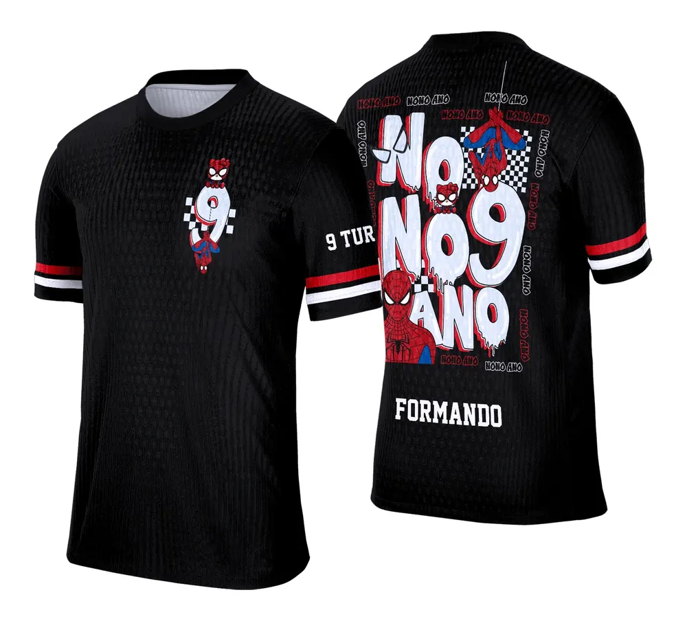 Camisa do Nono Ano Homem Aranha