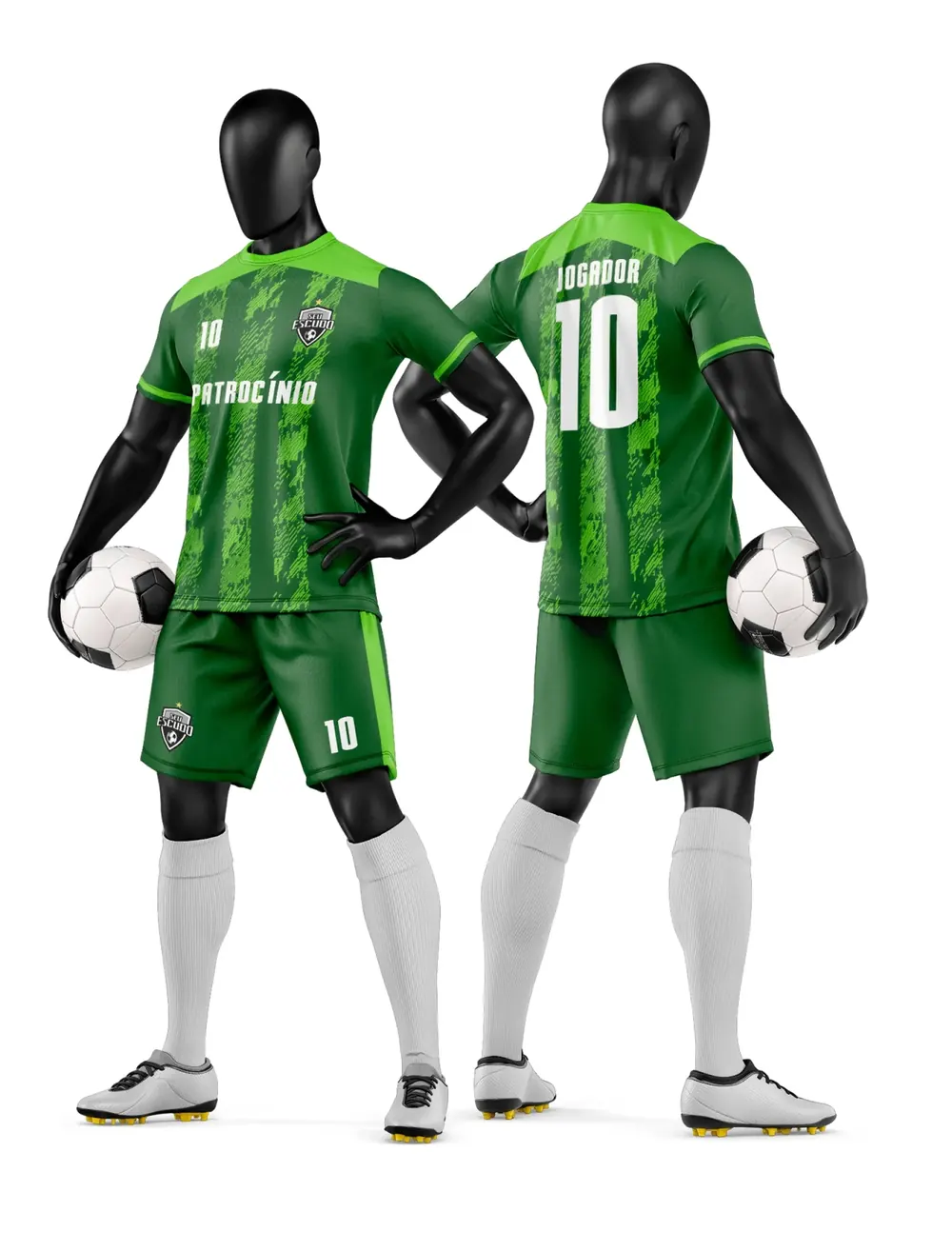 Arte Camisa e Short de Time de Futebol Amador Modelo 44