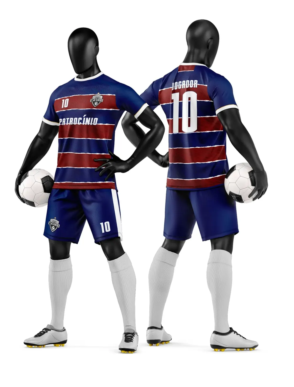 Arte Camisa e Short de Time de Futebol Amador Modelo 41