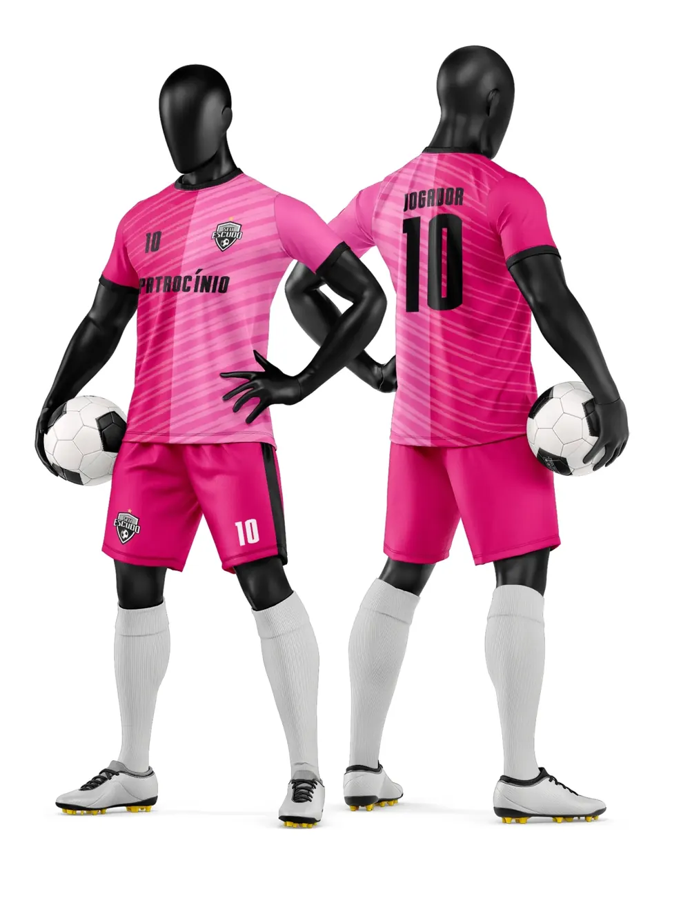 Arte Camisa e Short de Time de Futebol Amador Modelo 109