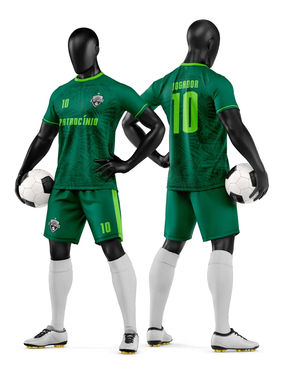 Arte Camisa e Short de Time de Futebol Amador Modelo 20