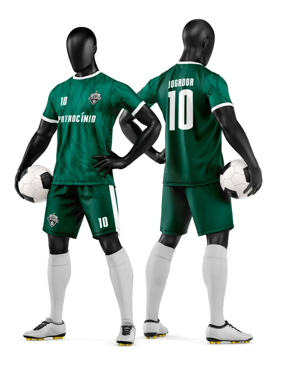 Arte Camisa e Short de Time de Futebol Amador Modelo 65