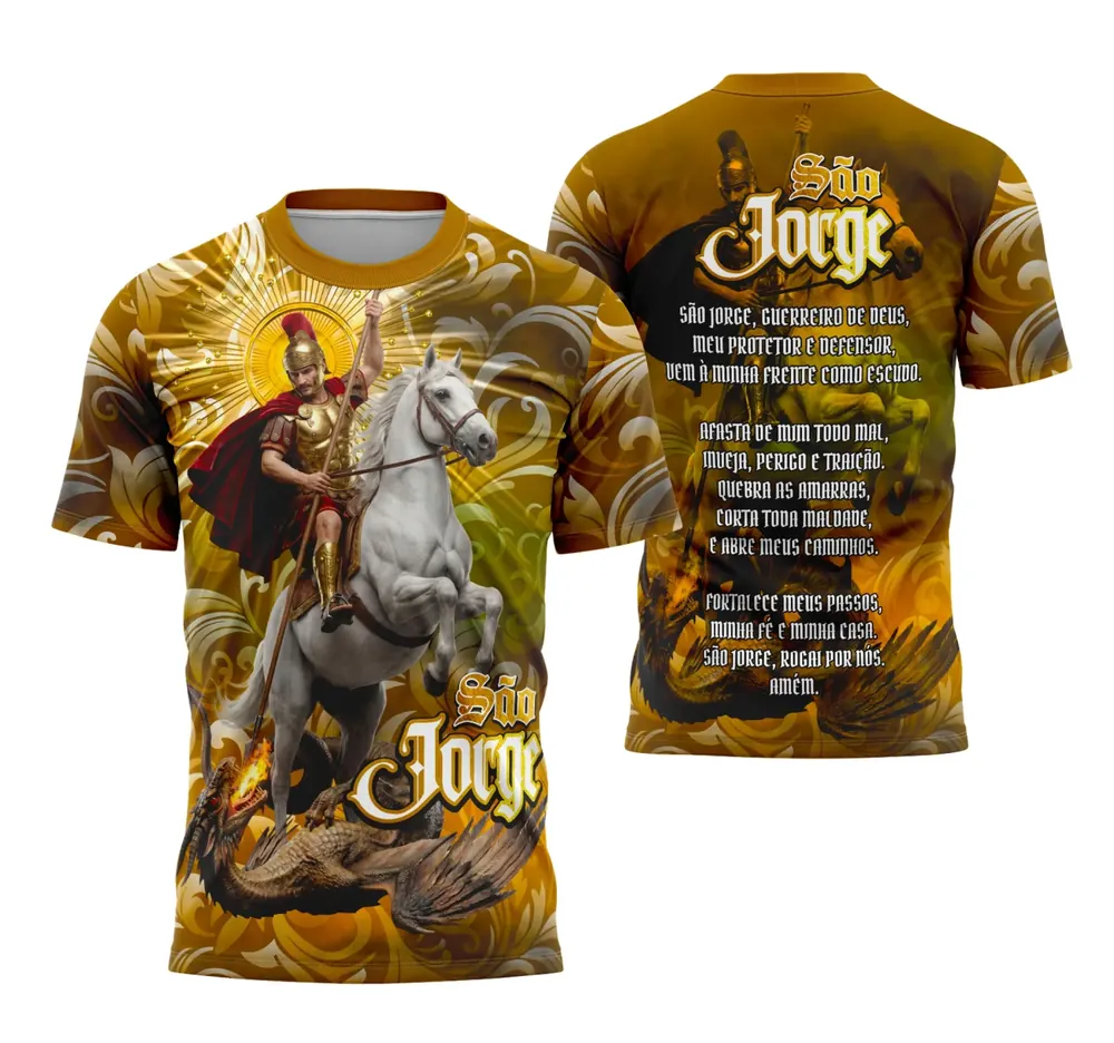 Camisa São Jorge: Fé e Proteção com Único