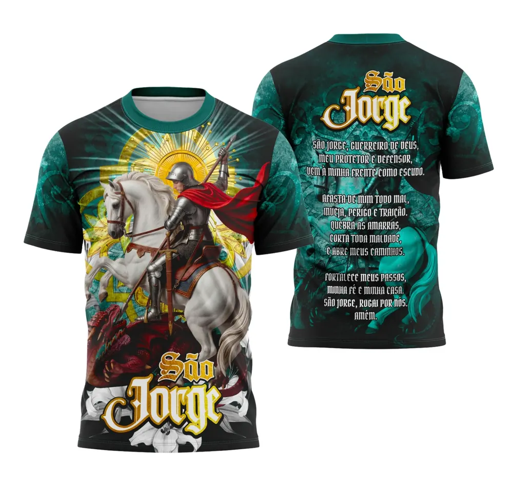Camisa São Jorge Jornada de Fé e Proteção