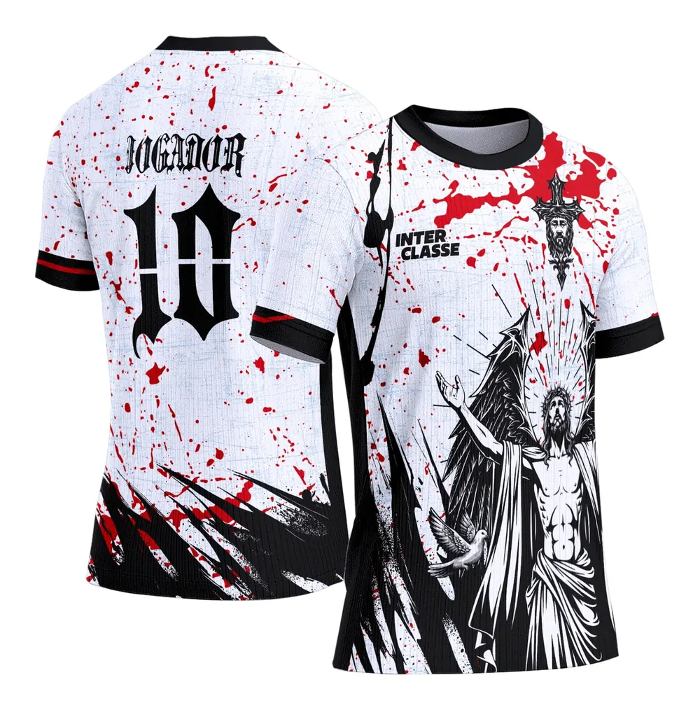 Arte Camiseta de Interclasse Cristo Branco