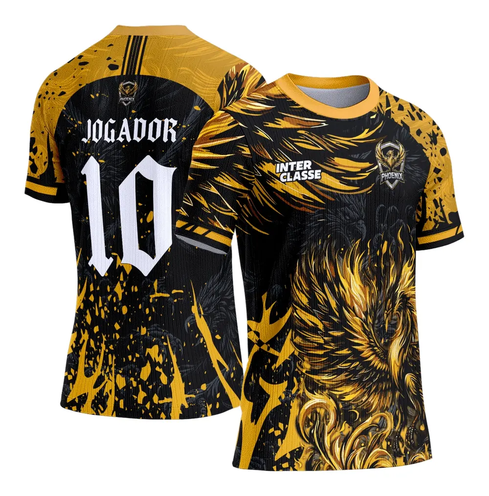 Camiseta de Interclasse Fênix Amarela 2026