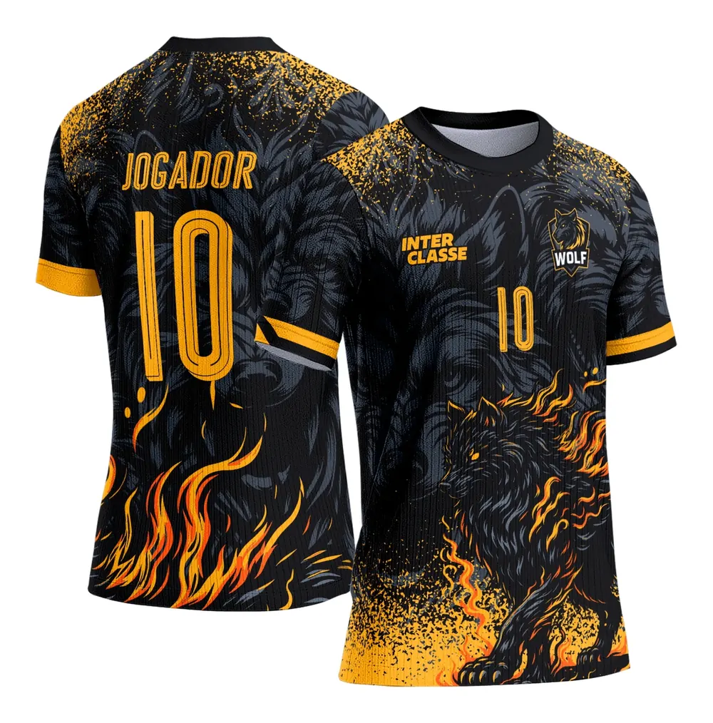 Camiseta de Interclasse Lobo Amarelo 2025