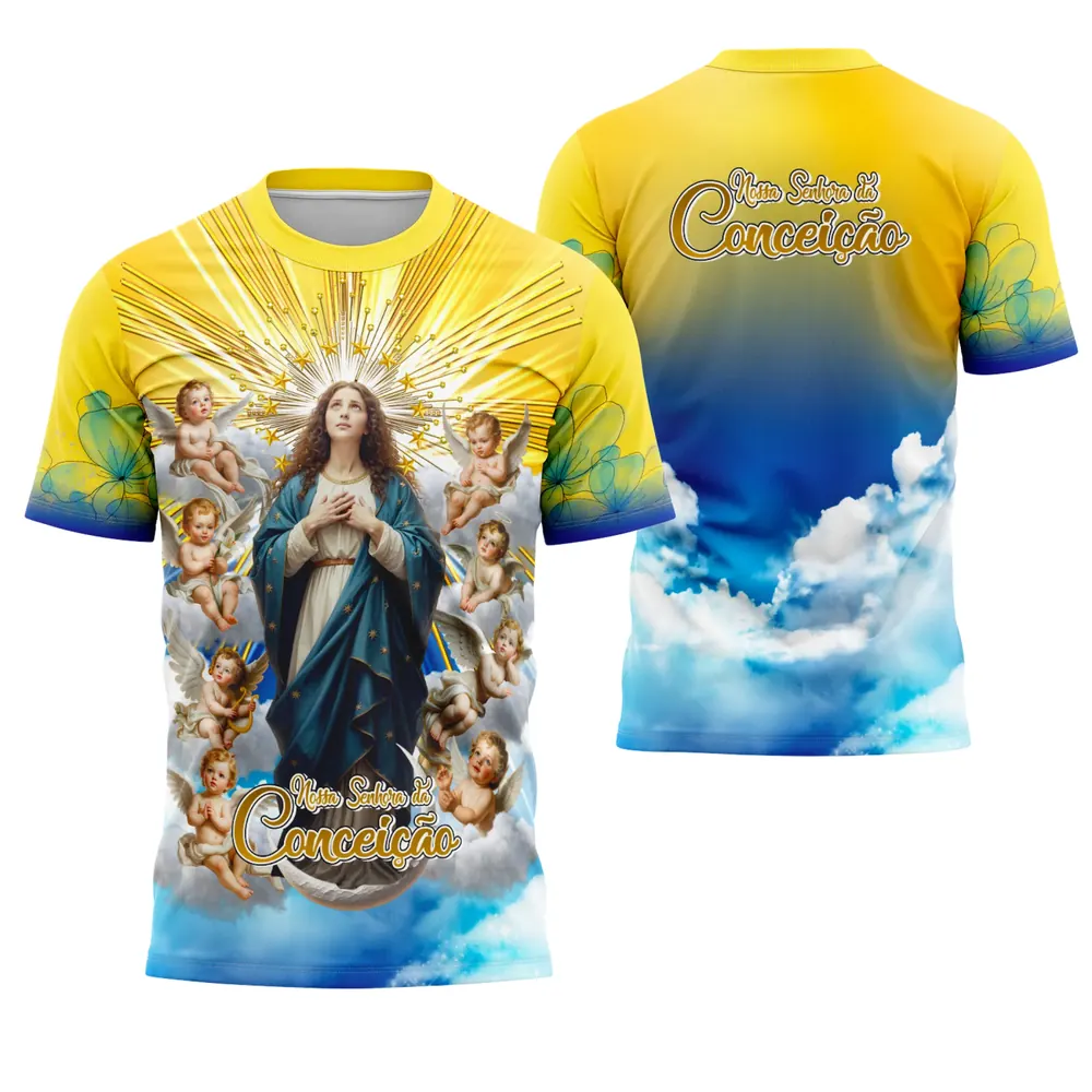 Camiseta Nossa Senhora Imaculada Conceição - Arte Estampa Modelo 02