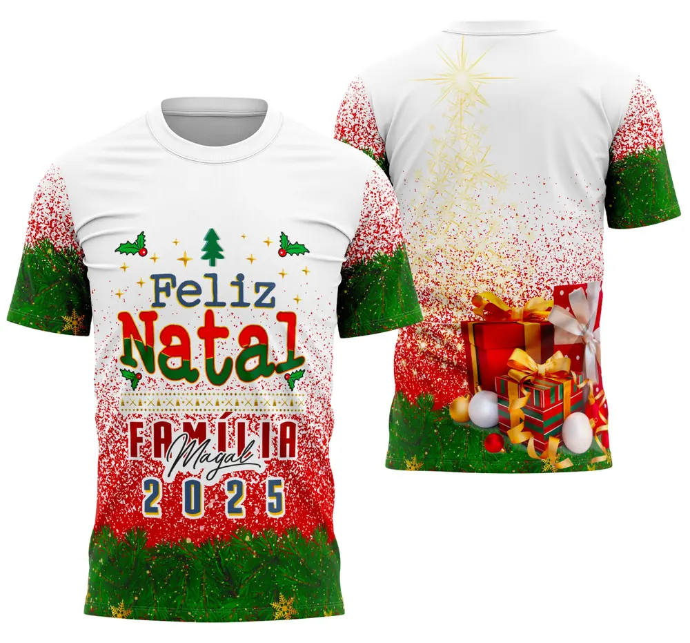 Modelo de Camisa de Natal 2025 Modelo 02