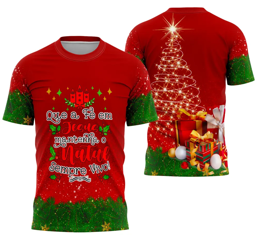 Modelo de Camisa de Natal 2025 Modelo 04
