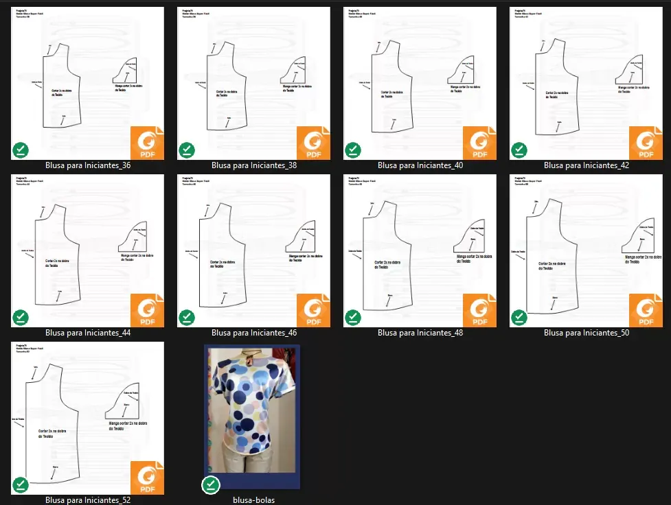 Molde de Costura Para Imprimir Camiseta - 32 - Blusa para Iniciantes
