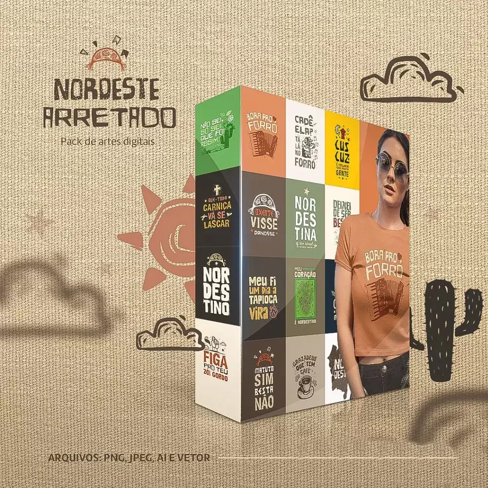 Camisa PACK DE - NORDESTE ARRETADO