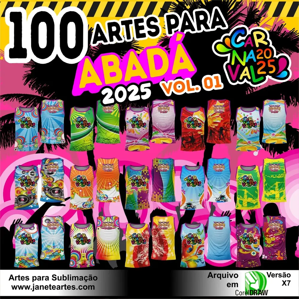 Camisa Templates Abadá Carnaval - Pacote Abadá 2026 - Volume 01