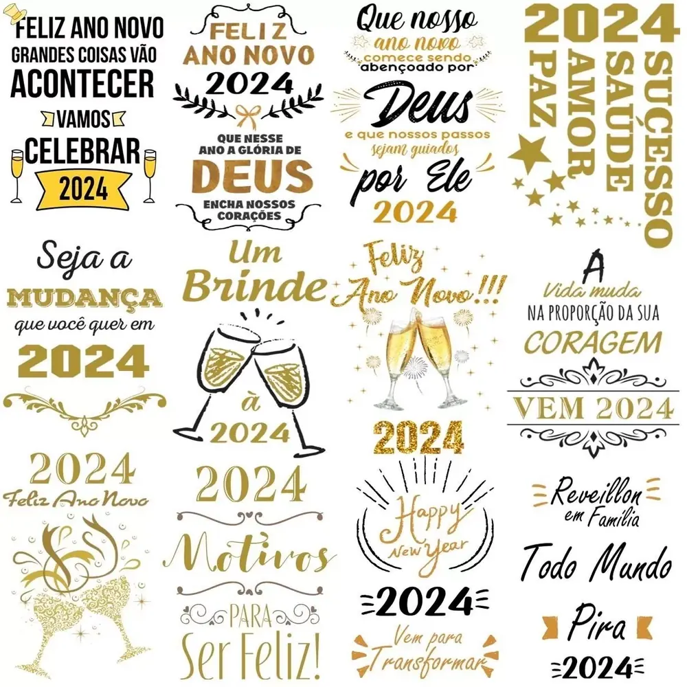 Camisa Pacote Reveillon 2024 Ano Novo