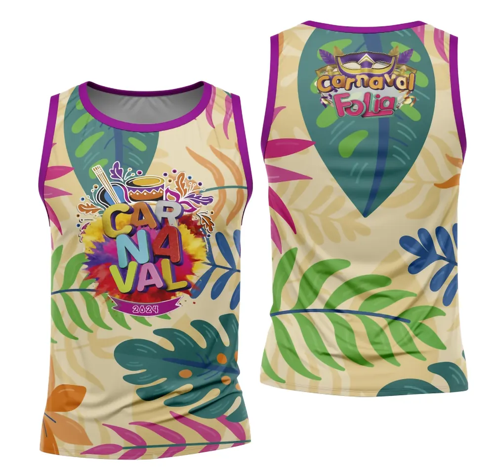 Arte Camisa Bloco Abadá Sublimação Carnaval 2026 - Modelo 105