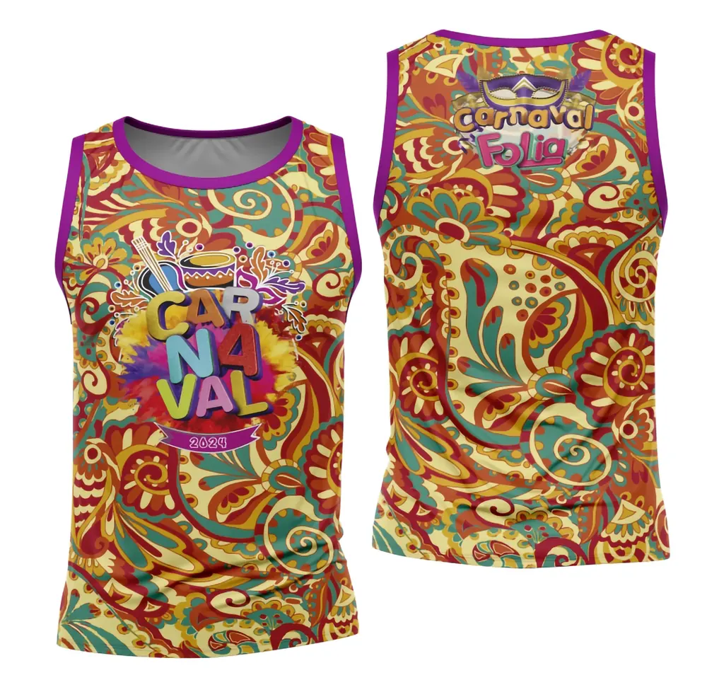 Arte Camisa Bloco Abadá Sublimação Carnaval 2026 - Modelo 107