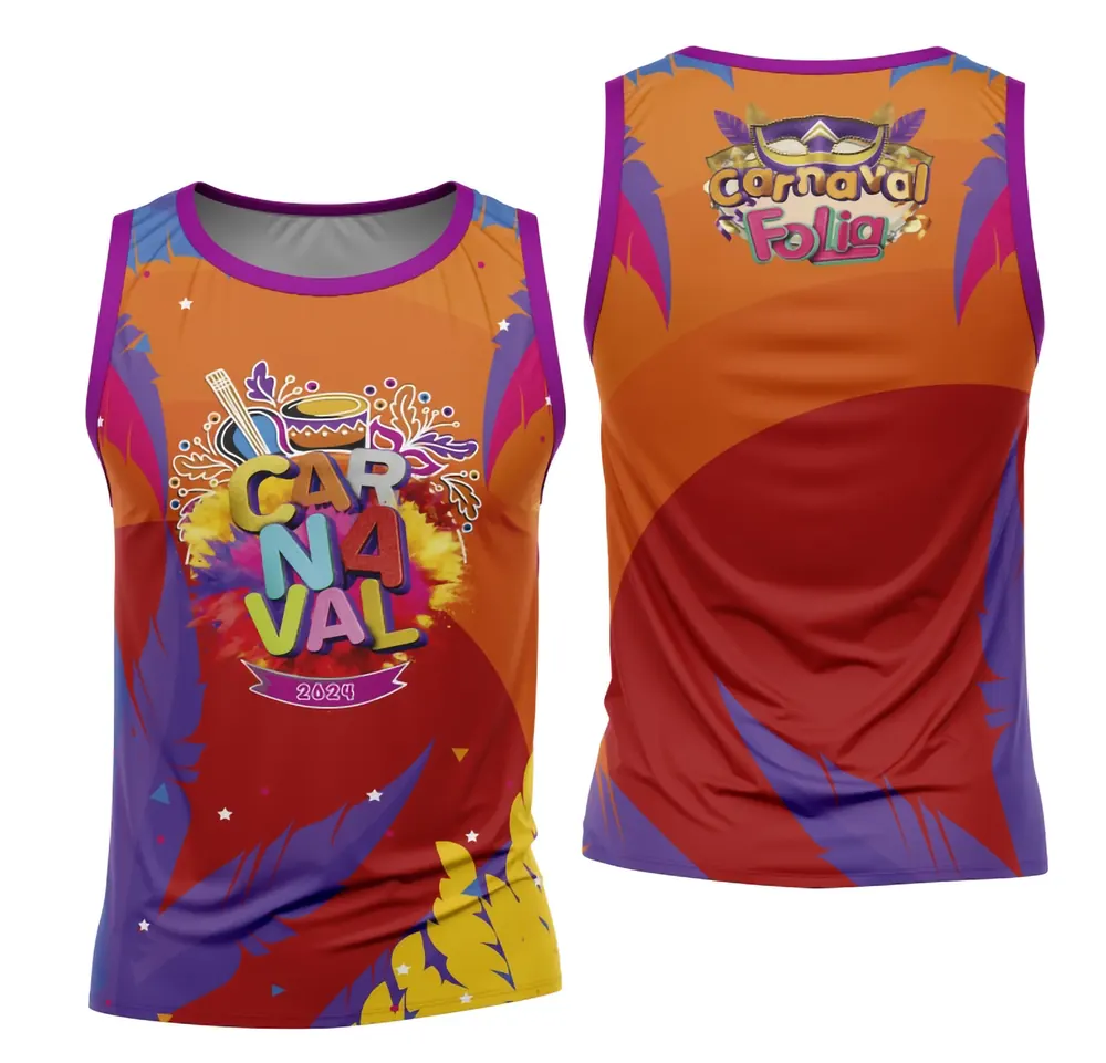 Arte Camisa Bloco Abadá Sublimação Carnaval 2026 - Modelo 108