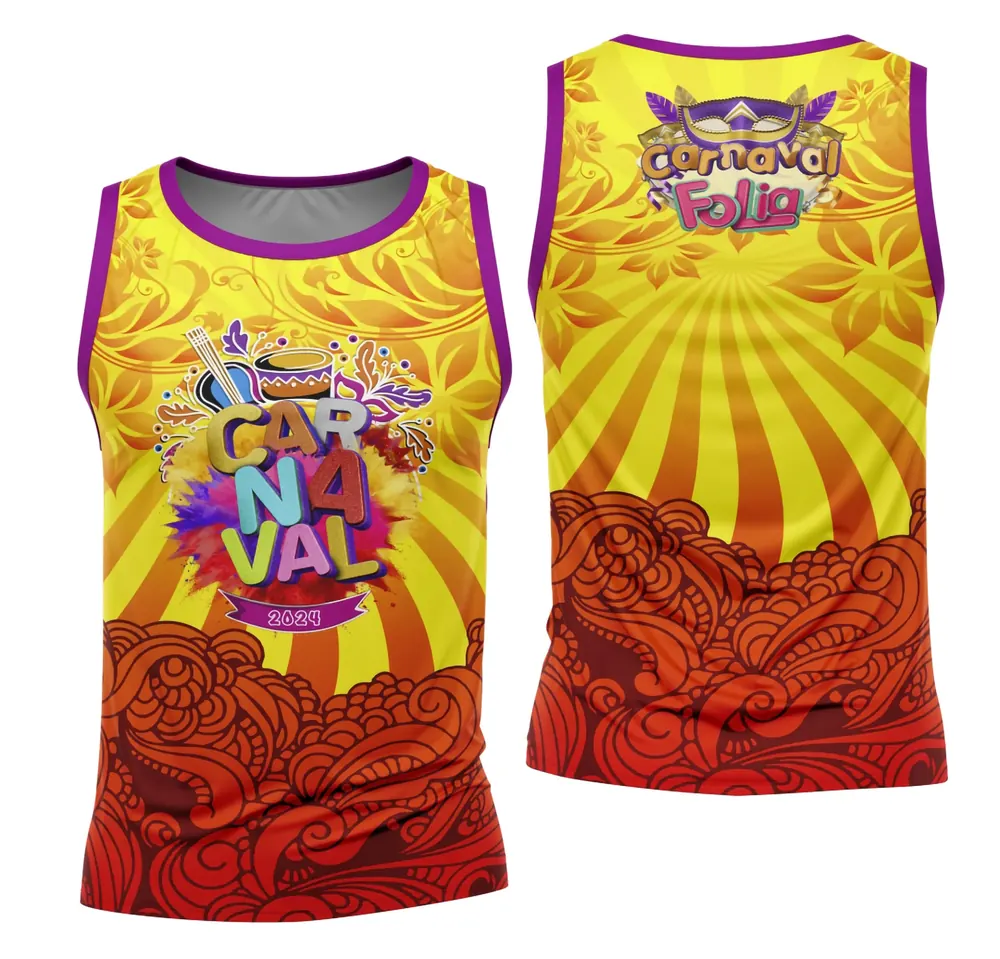 Arte Camisa Bloco Abadá Sublimação Carnaval 2026 - Modelo 12