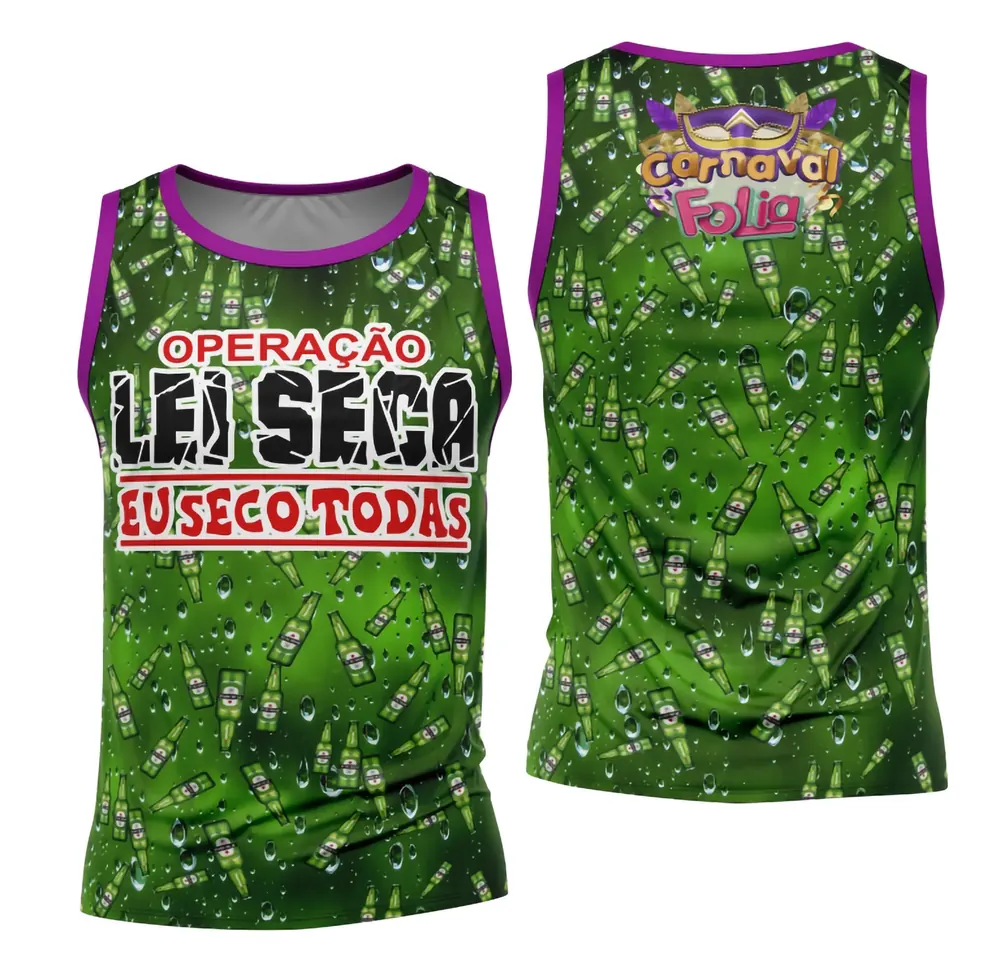 Arte Camisa Bloco Abadá Sublimação Carnaval 2026 - Modelo 127