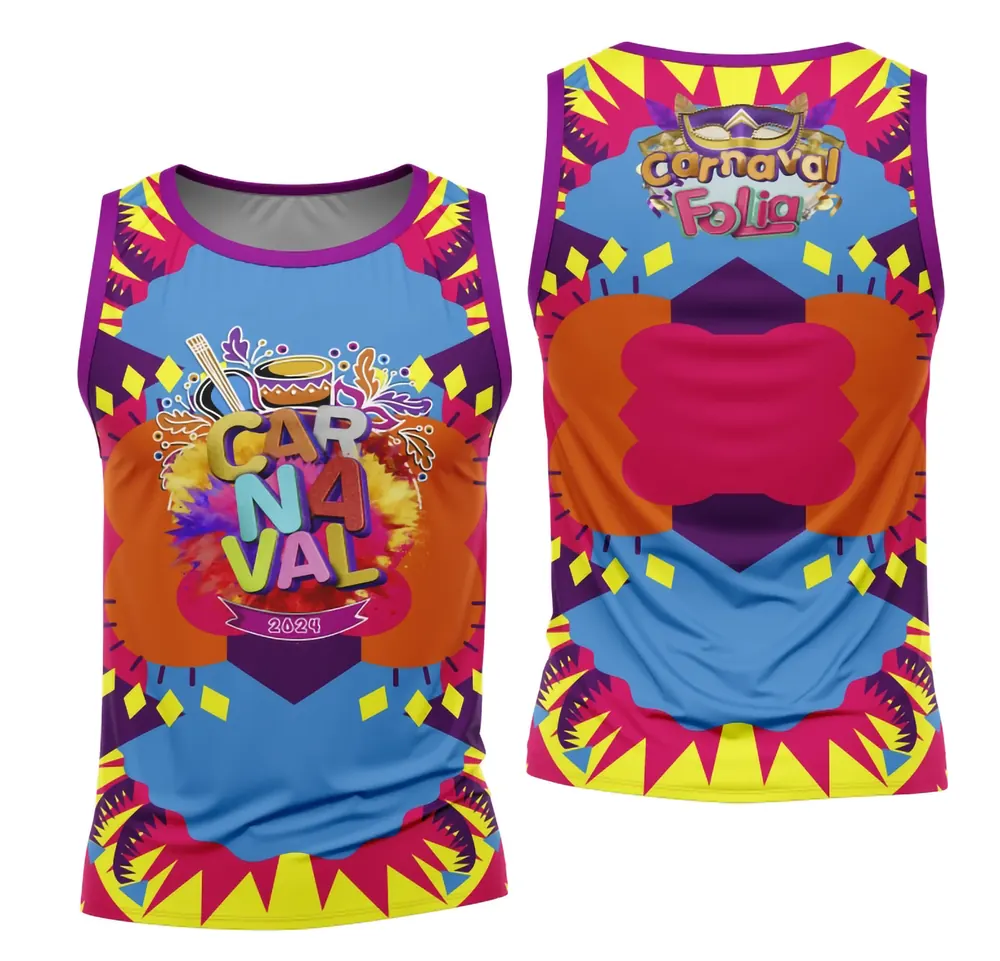 Arte Camisa Bloco Abadá Sublimação Carnaval 2026 - Modelo 128