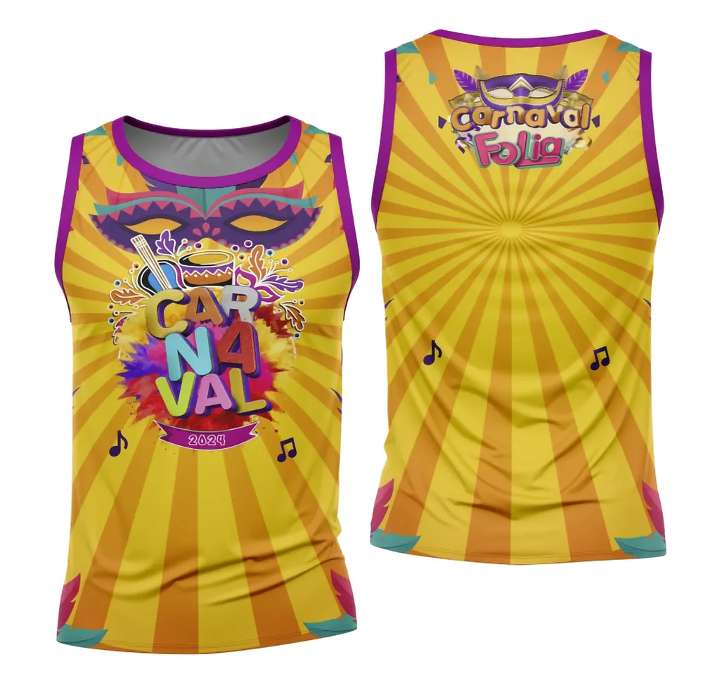 Arte Camisa Bloco Abadá Sublimação Carnaval 2026 - Modelo 137