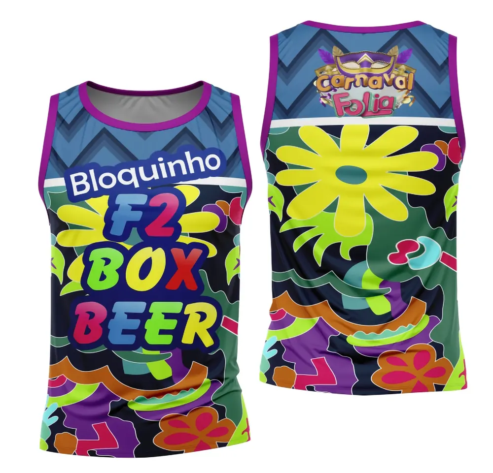 Arte Camisa Bloco Abadá Sublimação Carnaval 2026 - Modelo 140