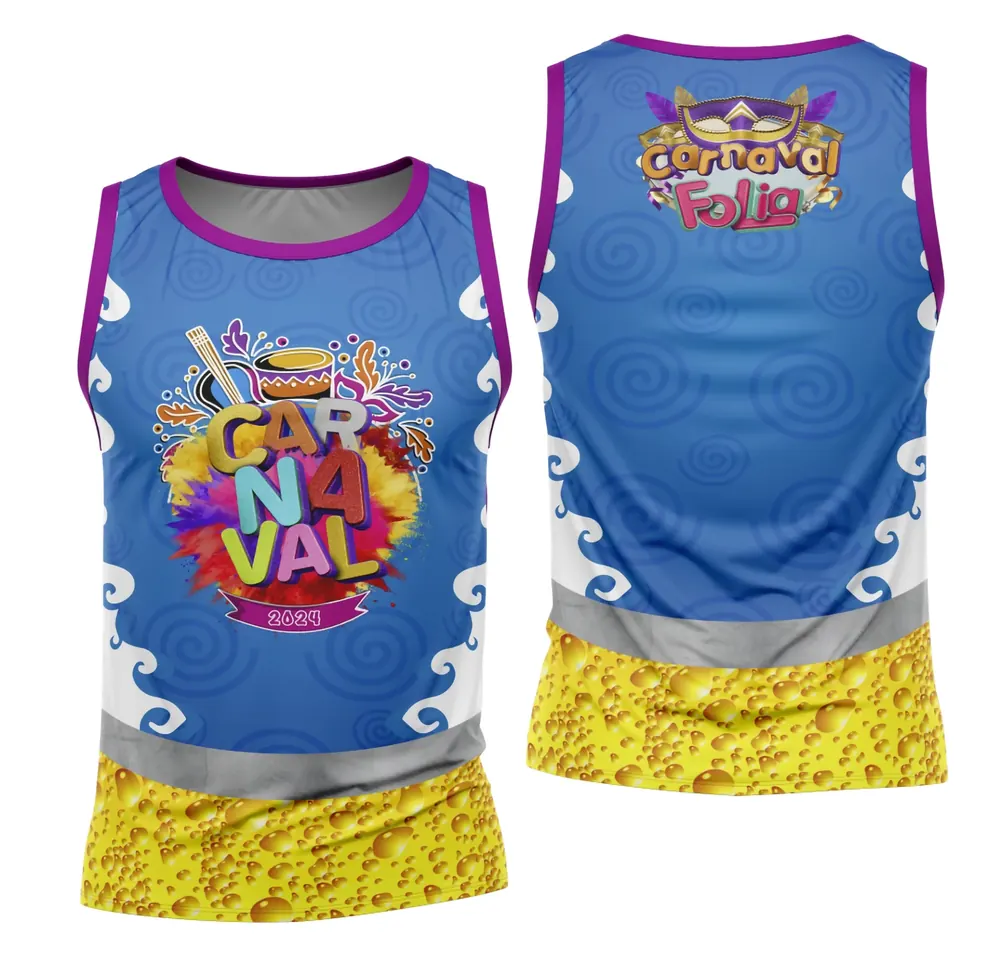 Arte Camisa Bloco Abadá Sublimação Carnaval 2026 - Modelo 36