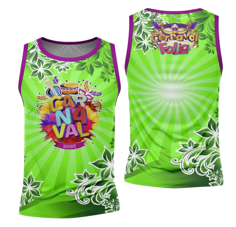 Arte Camisa Bloco Abadá Sublimação Carnaval 2026 - Modelo 43