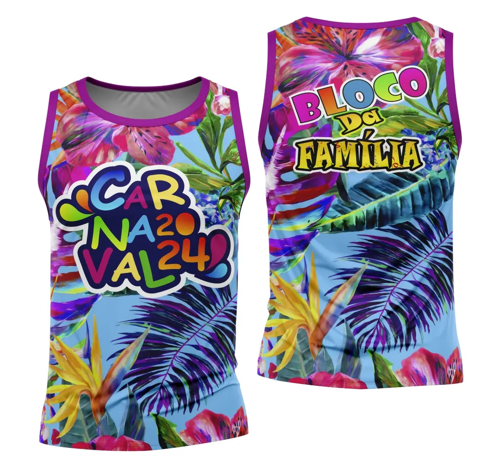 Arte Camisa Bloco Abadá Sublimação Carnaval 2026 - Modelo 49