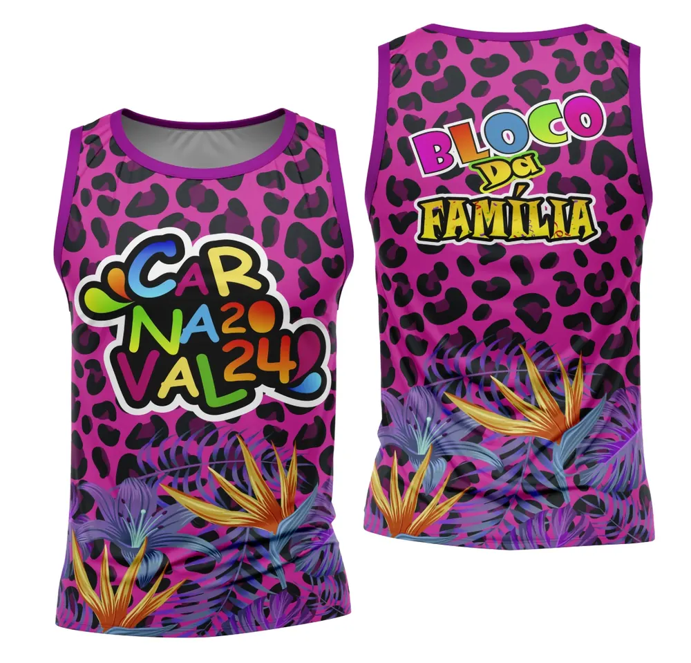 Arte Camisa Bloco Abadá Sublimação Carnaval 2026 - Modelo 51
