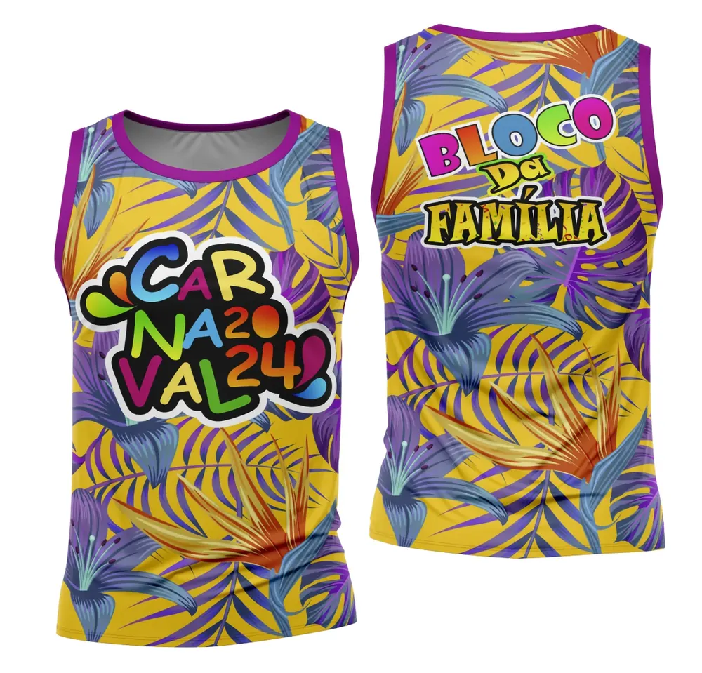 Arte Camisa Bloco Abadá Sublimação Carnaval 2026 - Modelo 61