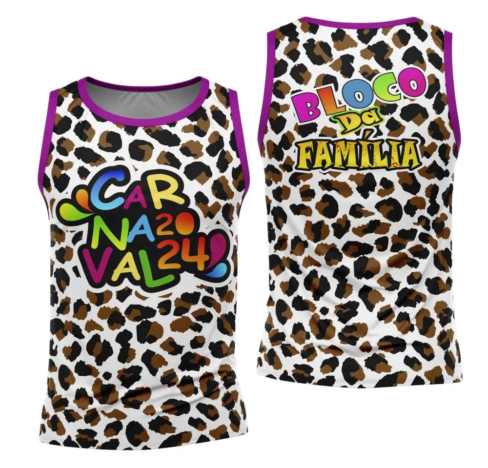 Arte Camisa Bloco Abadá Sublimação Carnaval 2026 - Modelo 64