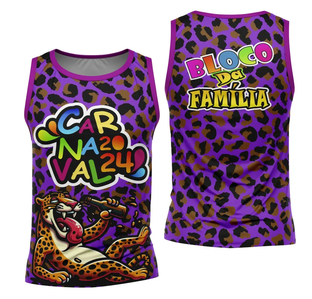 Arte Camisa Bloco Abadá Sublimação Carnaval 2026 - Modelo 71