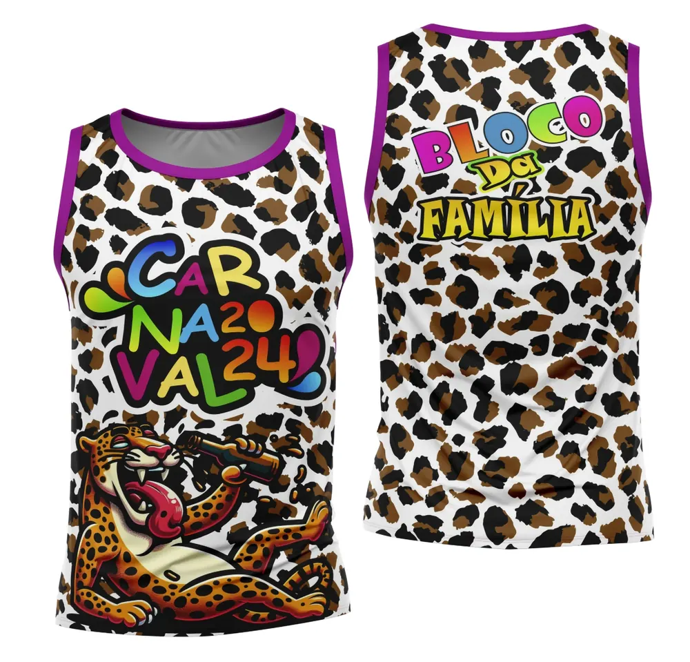Arte Camisa Bloco Abadá Sublimação Carnaval 2026 - Modelo 73