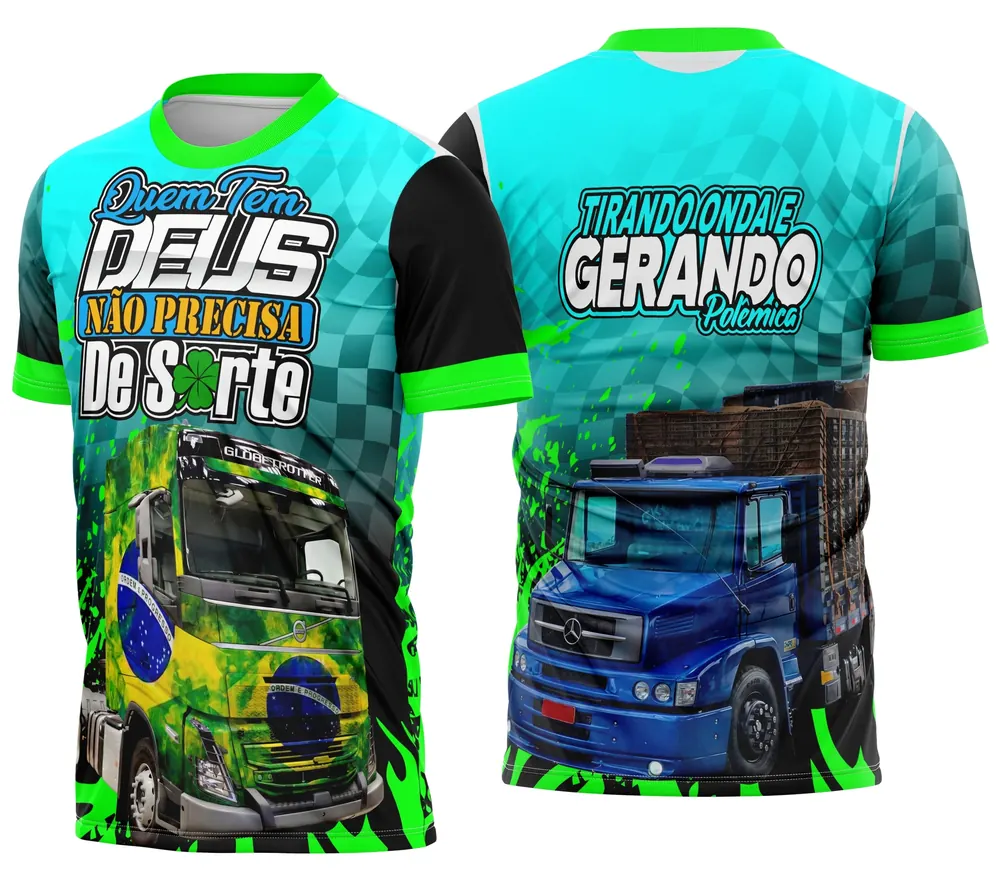 Arte Camisa Caminhoneiro Personalizada Modelo 10