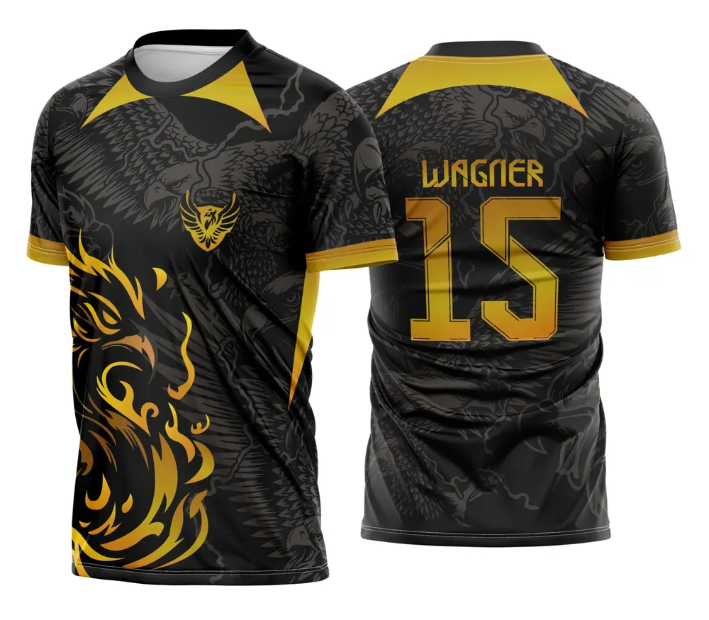 Camisa de Interclasse Águia Preto e Dourado