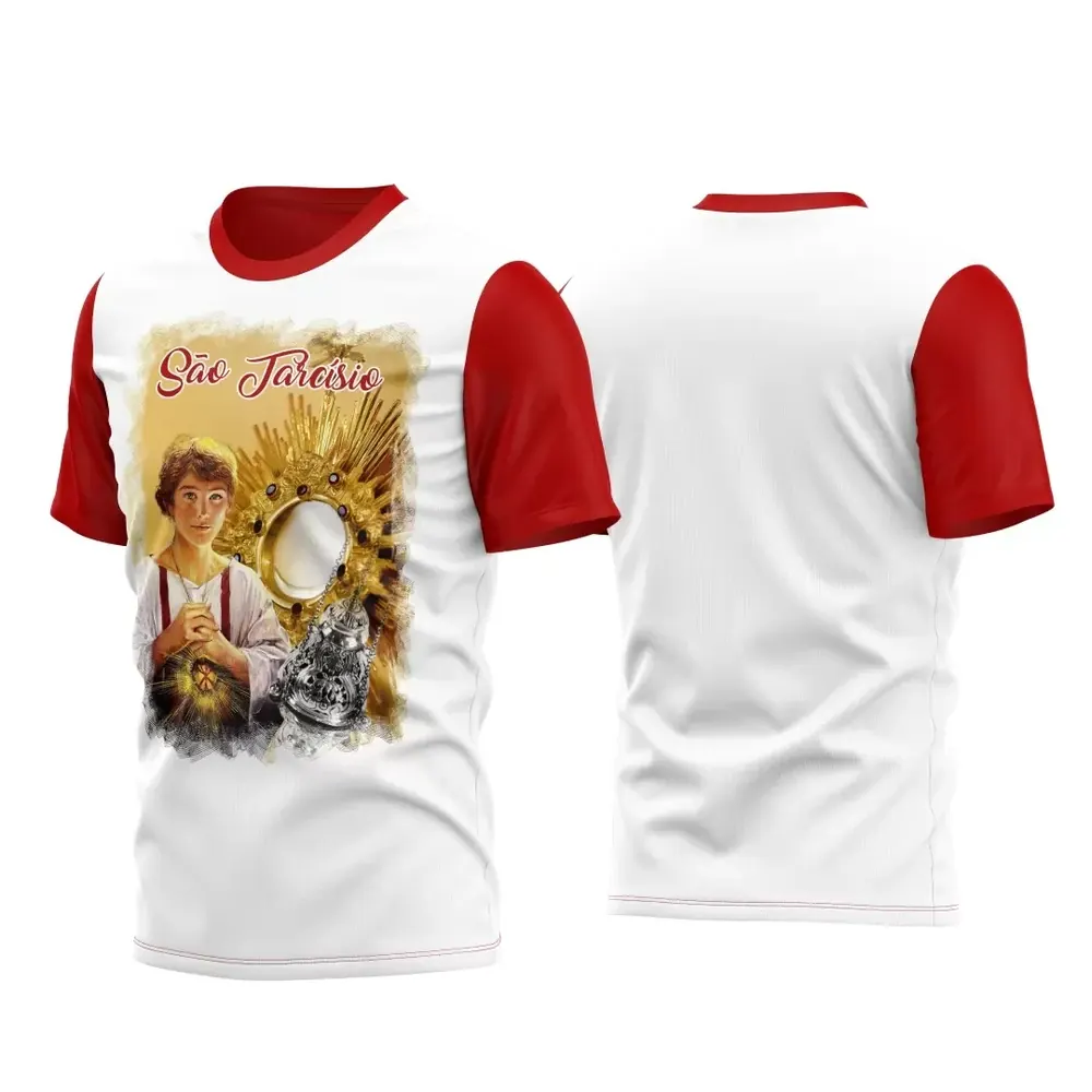 Arte Camisa Religiosa São Tarcísio Sublimação Exclusiva