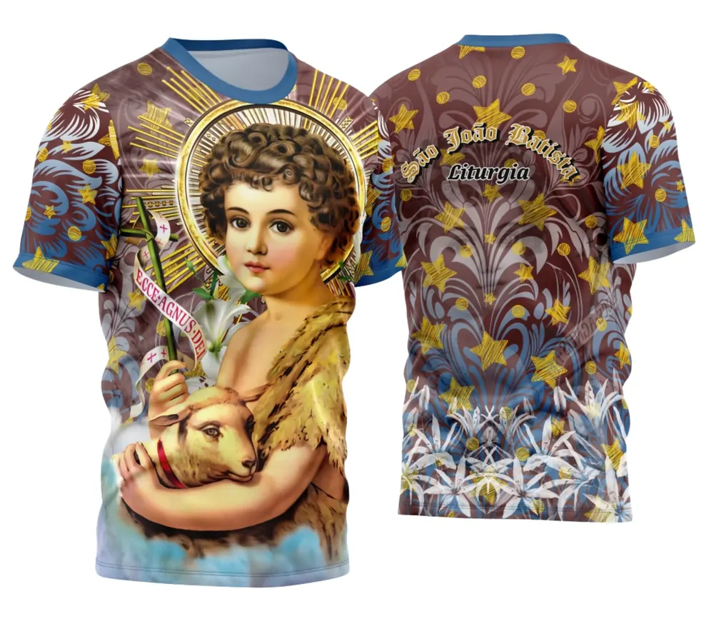 Camisa Religiosa 2025 - São João Batista Celebrando a Fé