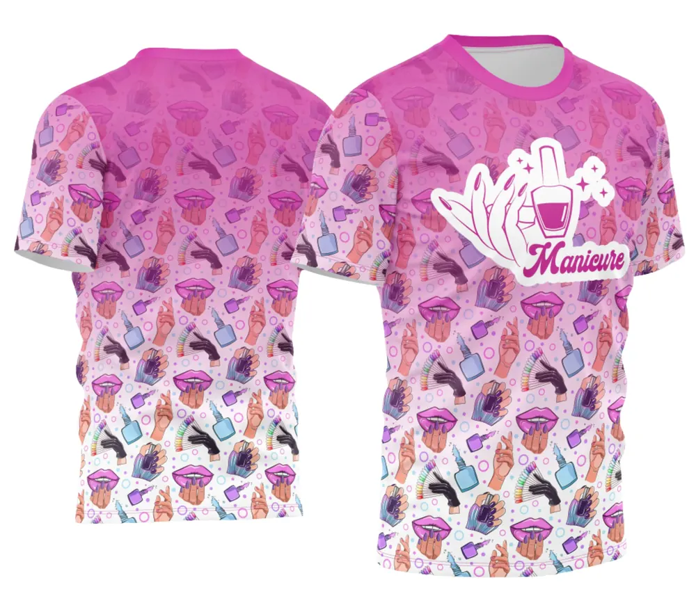 Arte Camisa Manicure - Profissão Modelo 15