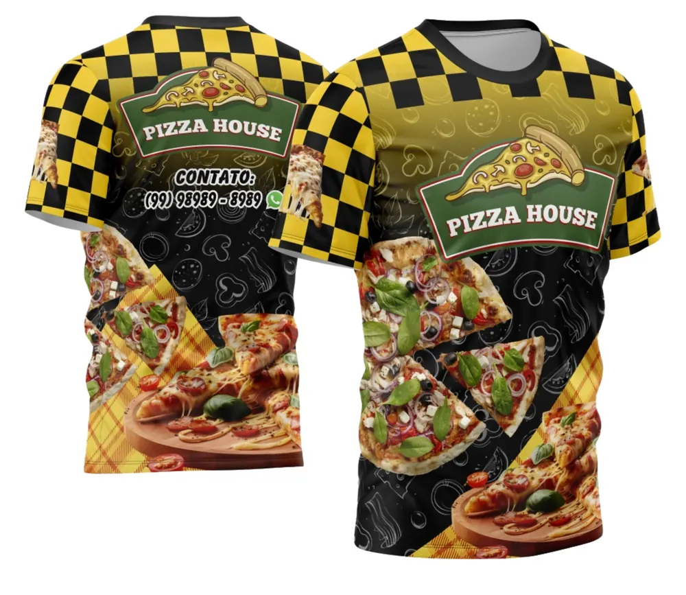 Arte Camisa Pizzaria - Profissão Modelo 04