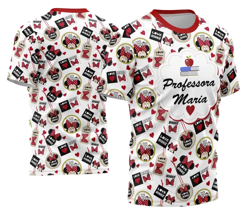 Camisa Professora Personalizada Modelo 03