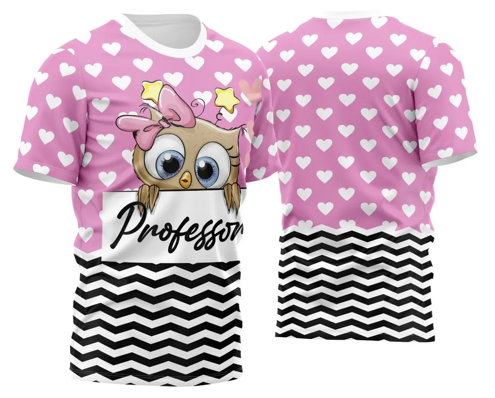 Camisa Professora Personalizada Modelo 09