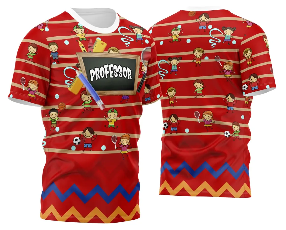 Camisa Professora Personalizada Modelo 11
